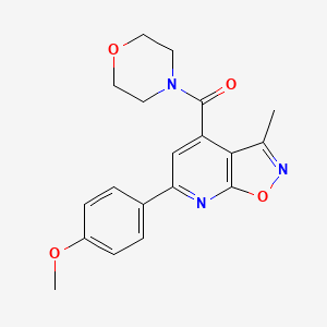 molecular formula C19H19N3O4 B14927671 [6-(4-Methoxyphenyl)-3-methyl[1,2]oxazolo[5,4-b]pyridin-4-yl](morpholin-4-yl)methanone 