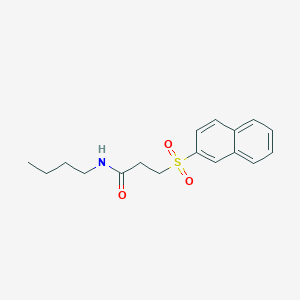 molecular formula C17H21NO3S B14927703 N-butyl-3-(naphthalen-2-ylsulfonyl)propanamide 