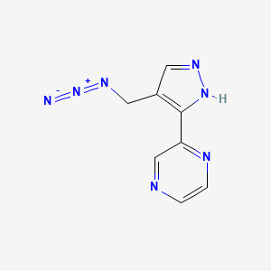 molecular formula C8H7N7 B1492771 2-(4-(azidomethyl)-1H-pyrazol-3-yl)pyrazine CAS No. 2097986-79-1