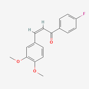 (2Z)-3-(3,4-dimethoxyphenyl)-1-(4-fluorophenyl)prop-2-en-1-one