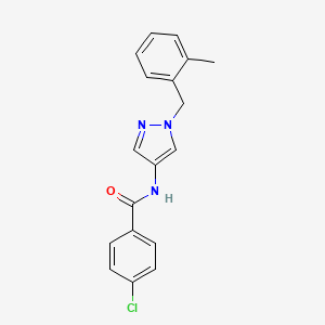 4-chloro-N-[1-(2-methylbenzyl)-1H-pyrazol-4-yl]benzamide