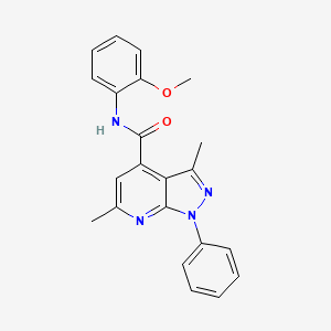 N-(2-methoxyphenyl)-3,6-dimethyl-1-phenyl-1H-pyrazolo[3,4-b]pyridine-4-carboxamide