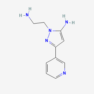 1-(2-aminoethyl)-3-(pyridin-3-yl)-1H-pyrazol-5-amine