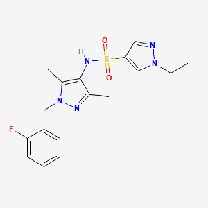 1-ethyl-N-[1-(2-fluorobenzyl)-3,5-dimethyl-1H-pyrazol-4-yl]-1H-pyrazole-4-sulfonamide