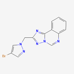 2-[(4-bromo-1H-pyrazol-1-yl)methyl][1,2,4]triazolo[1,5-c]quinazoline