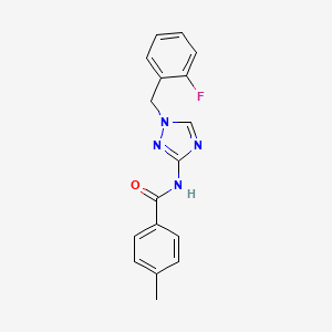 N-[1-(2-fluorobenzyl)-1H-1,2,4-triazol-3-yl]-4-methylbenzamide