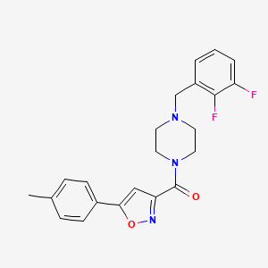 [4-(2,3-Difluorobenzyl)piperazin-1-yl][5-(4-methylphenyl)-1,2-oxazol-3-yl]methanone