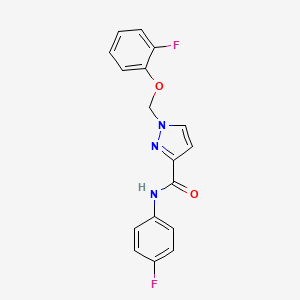 1-[(2-fluorophenoxy)methyl]-N-(4-fluorophenyl)-1H-pyrazole-3-carboxamide