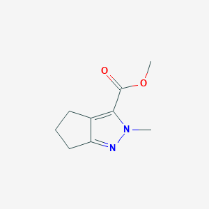 molecular formula C9H12N2O2 B1492799 Methyl 2-methyl-2,4,5,6-tetrahydrocyclopenta[c]pyrazole-3-carboxylate CAS No. 2098046-02-5