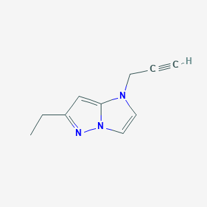 molecular formula C10H11N3 B1492802 6-ethyl-1-(prop-2-yn-1-yl)-1H-imidazo[1,2-b]pyrazole CAS No. 2098009-93-7