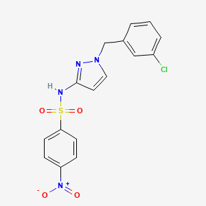 N-[1-(3-chlorobenzyl)-1H-pyrazol-3-yl]-4-nitrobenzenesulfonamide