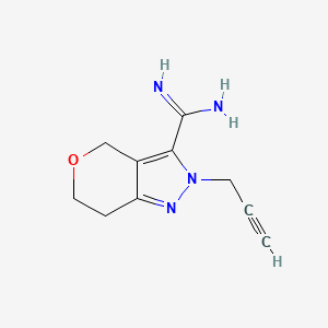 B1492811 2-(Prop-2-yn-1-yl)-2,4,6,7-tetrahydropyrano[4,3-c]pyrazole-3-carboximidamide CAS No. 2098090-67-4