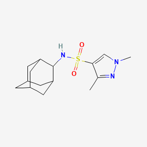 N~4~-(2-Adamantyl)-1,3-dimethyl-1H-pyrazole-4-sulfonamide