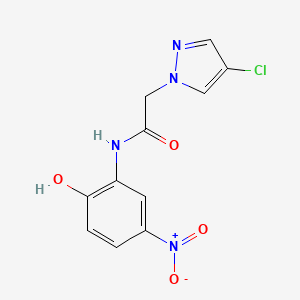 2-(4-chloro-1H-pyrazol-1-yl)-N-(2-hydroxy-5-nitrophenyl)acetamide