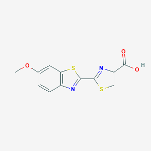 2-(6-Methoxy-1,3-benzothiazol-2-yl)-4,5-dihydro-1,3-thiazole-4-carboxylic acid