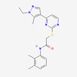 N-(2,3-dimethylphenyl)-2-{[4-(1-ethyl-5-methyl-1H-pyrazol-4-yl)pyrimidin-2-yl]sulfanyl}acetamide