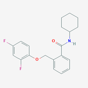 N-cyclohexyl-2-[(2,4-difluorophenoxy)methyl]benzamide