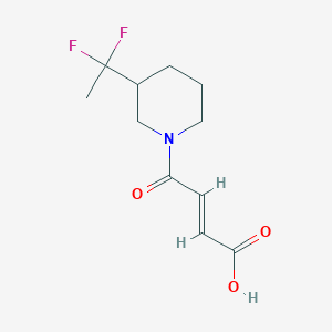 molecular formula C11H15F2NO3 B1492829 (E)-4-(3-(1,1-difluoroethyl)piperidin-1-yl)-4-oxobut-2-enoic acid CAS No. 2098161-05-6