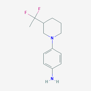 molecular formula C13H18F2N2 B1492830 4-(3-(1,1-Difluoroethyl)piperidin-1-yl)aniline CAS No. 2098032-96-1