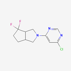 molecular formula C11H12ClF2N3 B1492833 2-(6-Chloropyrimidin-4-yl)-4,4-difluorooctahydrocyclopenta[c]pyrrole CAS No. 2097993-73-0
