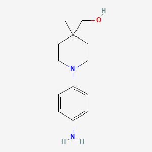 molecular formula C13H20N2O B1492835 (1-(4-Aminophenyl)-4-methylpiperidin-4-yl)methanol CAS No. 2001384-70-7