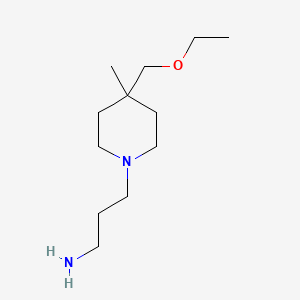 3-(4-(Ethoxymethyl)-4-methylpiperidin-1-yl)propan-1-amine