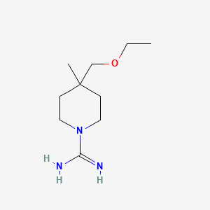 molecular formula C10H21N3O B1492837 4-(Ethoxymethyl)-4-methylpiperidine-1-carboximidamide CAS No. 2098012-13-4