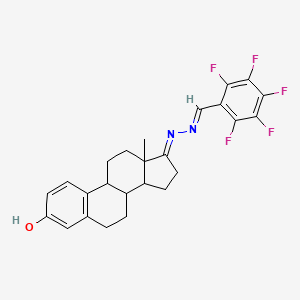 (17E)-17-[(2E)-(pentafluorobenzylidene)hydrazinylidene]estra-1,3,5(10)-trien-3-ol