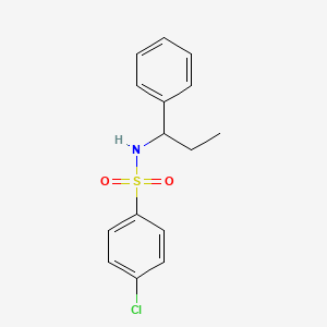 4-chloro-N-(1-phenylpropyl)benzenesulfonamide