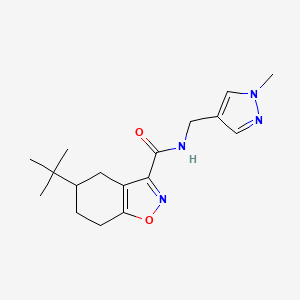 5-tert-butyl-N-[(1-methyl-1H-pyrazol-4-yl)methyl]-4,5,6,7-tetrahydro-1,2-benzoxazole-3-carboxamide