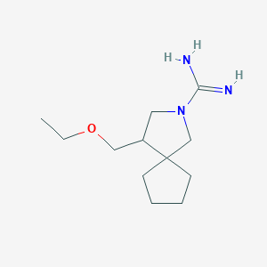 molecular formula C12H23N3O B1492841 4-(Ethoxymethyl)-2-azaspiro[4.4]nonane-2-carboximidamide CAS No. 2097994-98-2