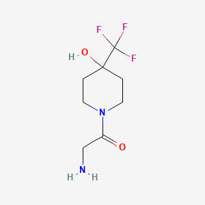 2-Amino-1-(4-hydroxy-4-(trifluoromethyl)piperidin-1-yl)ethan-1-one