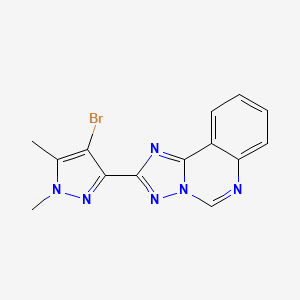 2-(4-bromo-1,5-dimethyl-1H-pyrazol-3-yl)[1,2,4]triazolo[1,5-c]quinazoline