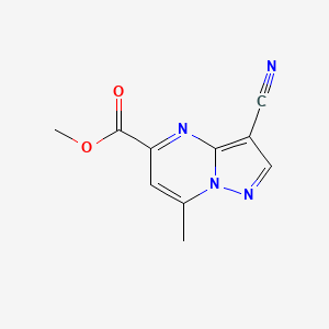 Methyl 3-cyano-7-methylpyrazolo[1,5-a]pyrimidine-5-carboxylate