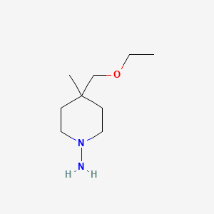 molecular formula C9H20N2O B1492847 4-(乙氧甲基)-4-甲基哌啶-1-胺 CAS No. 2098132-76-2