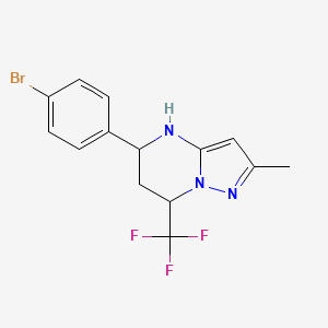 5-(4-Bromophenyl)-2-methyl-7-(trifluoromethyl)-4,5,6,7-tetrahydropyrazolo[1,5-a]pyrimidine