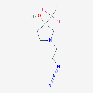 1-(2-Azidoethyl)-3-(trifluoromethyl)pyrrolidin-3-ol