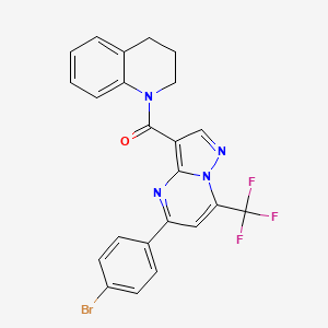 [5-(4-bromophenyl)-7-(trifluoromethyl)pyrazolo[1,5-a]pyrimidin-3-yl](3,4-dihydroquinolin-1(2H)-yl)methanone