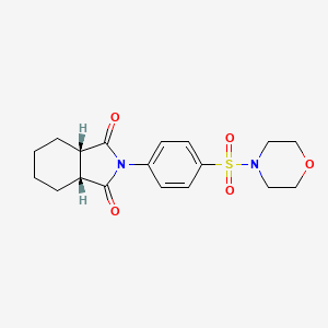 (3aR,7aS)-2-[4-(morpholin-4-ylsulfonyl)phenyl]hexahydro-1H-isoindole-1,3(2H)-dione