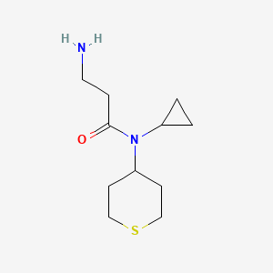 molecular formula C11H20N2OS B1492856 3-amino-N-cyclopropyl-N-(tetrahydro-2H-thiopyran-4-yl)propanamide CAS No. 2098116-08-4