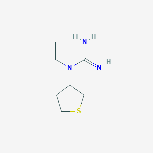 molecular formula C7H15N3S B1492857 1-Ethyl-1-(tetrahydrothiophen-3-yl)guanidine CAS No. 2097984-66-0