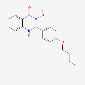 molecular formula C19H22N2O3 B14928594 3-hydroxy-2-[4-(pentyloxy)phenyl]-2,3-dihydroquinazolin-4(1H)-one 