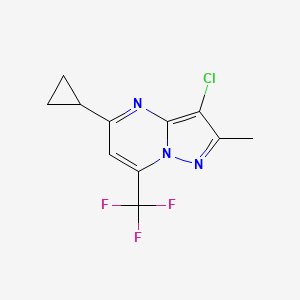 3-Chloro-5-cyclopropyl-2-methyl-7-(trifluoromethyl)pyrazolo[1,5-a]pyrimidine