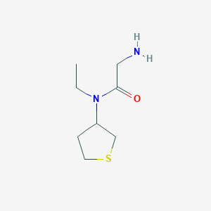 molecular formula C8H16N2OS B1492862 2-氨基-N-乙基-N-(四氢噻吩-3-基)乙酰胺 CAS No. 2092668-19-2