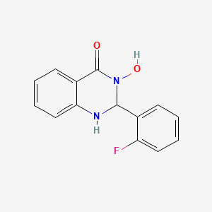 2-(2-fluorophenyl)-3-hydroxy-2,3-dihydroquinazolin-4(1H)-one