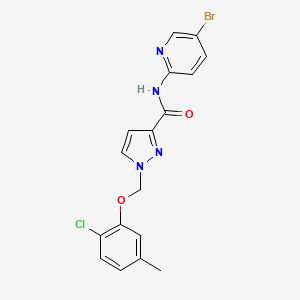 N-(5-bromopyridin-2-yl)-1-[(2-chloro-5-methylphenoxy)methyl]-1H-pyrazole-3-carboxamide