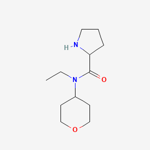 molecular formula C12H22N2O2 B1492863 N-ethyl-N-(tetrahydro-2H-pyran-4-yl)pyrrolidine-2-carboxamide CAS No. 2097946-91-1