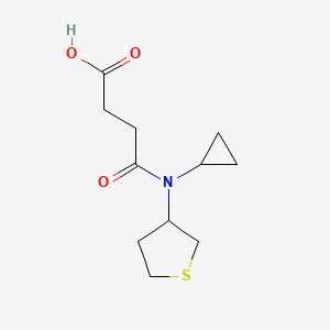 molecular formula C11H17NO3S B1492868 4-(Cyclopropyl(tetrahydrothiophen-3-yl)amino)-4-oxobutanoic acid CAS No. 2098000-23-6