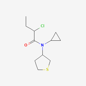 2-chloro-N-cyclopropyl-N-(tetrahydrothiophen-3-yl)butanamide