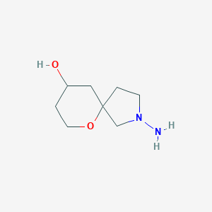 molecular formula C8H16N2O2 B1492870 2-Amino-6-oxa-2-azaspiro[4.5]decan-9-ol CAS No. 2097945-48-5